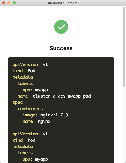 yaml result